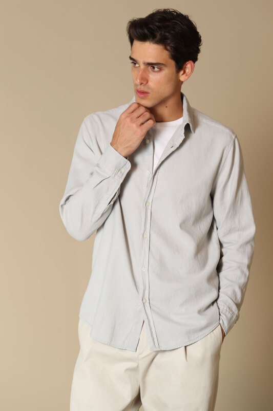 Valentın Erkek Smart Gömlek Comfort Slim Fit Bej