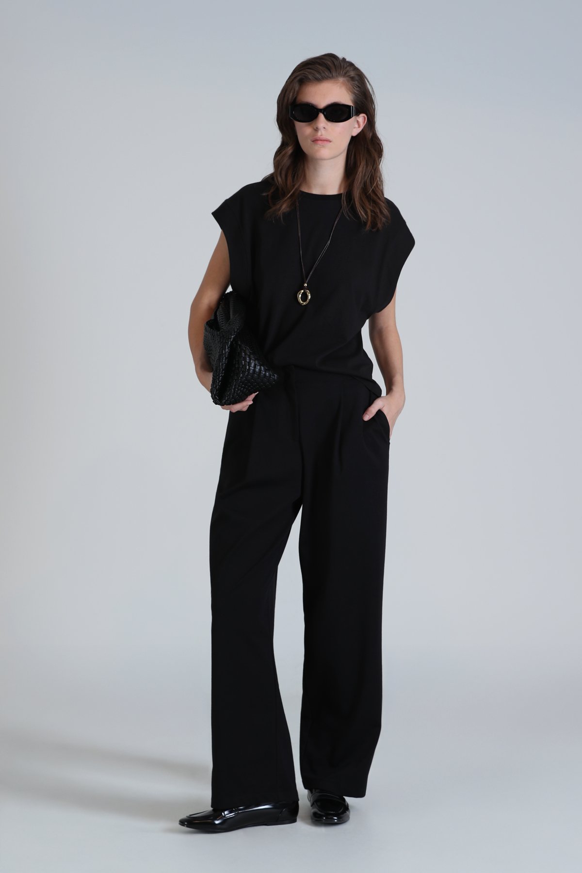 Valery Kadın T- Shırt Regular Fit Siyah - Lufian