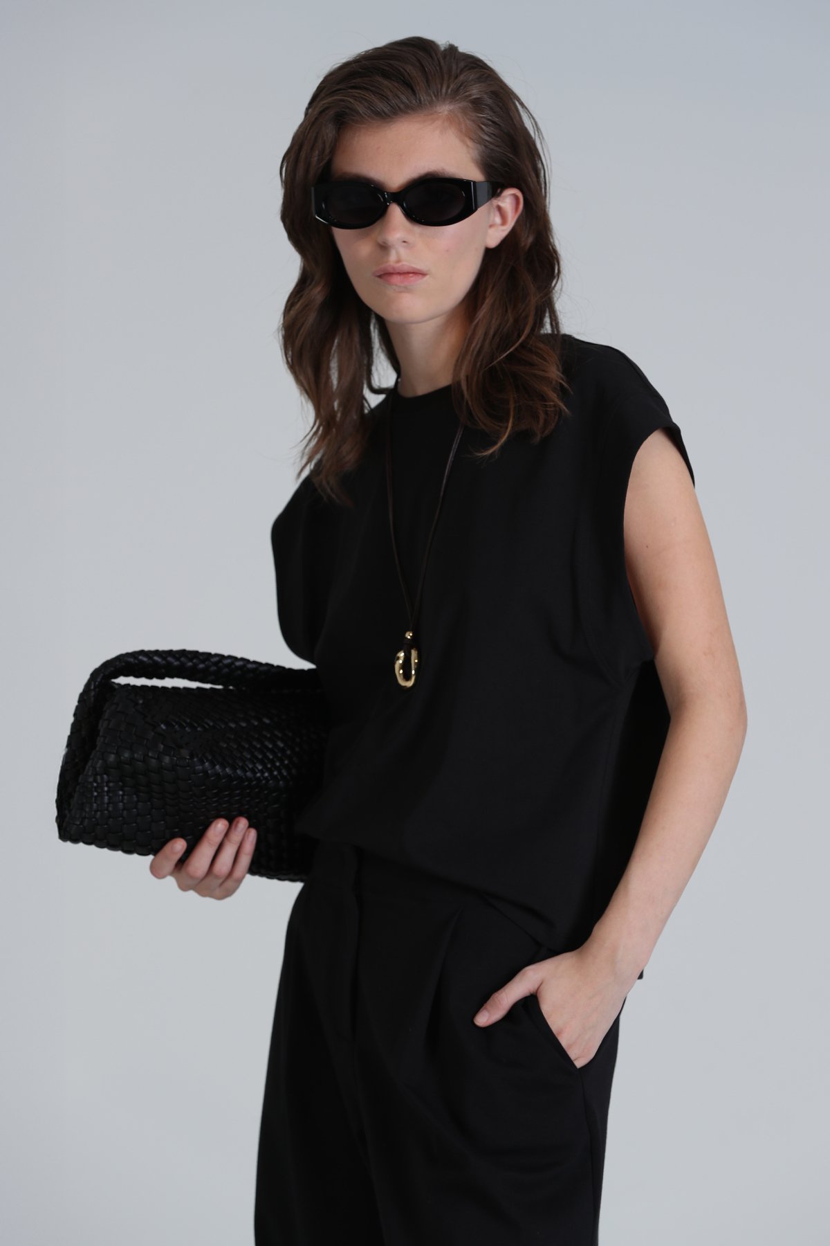 Valery Kadın T- Shırt Regular Fit Siyah - Lufian (1)