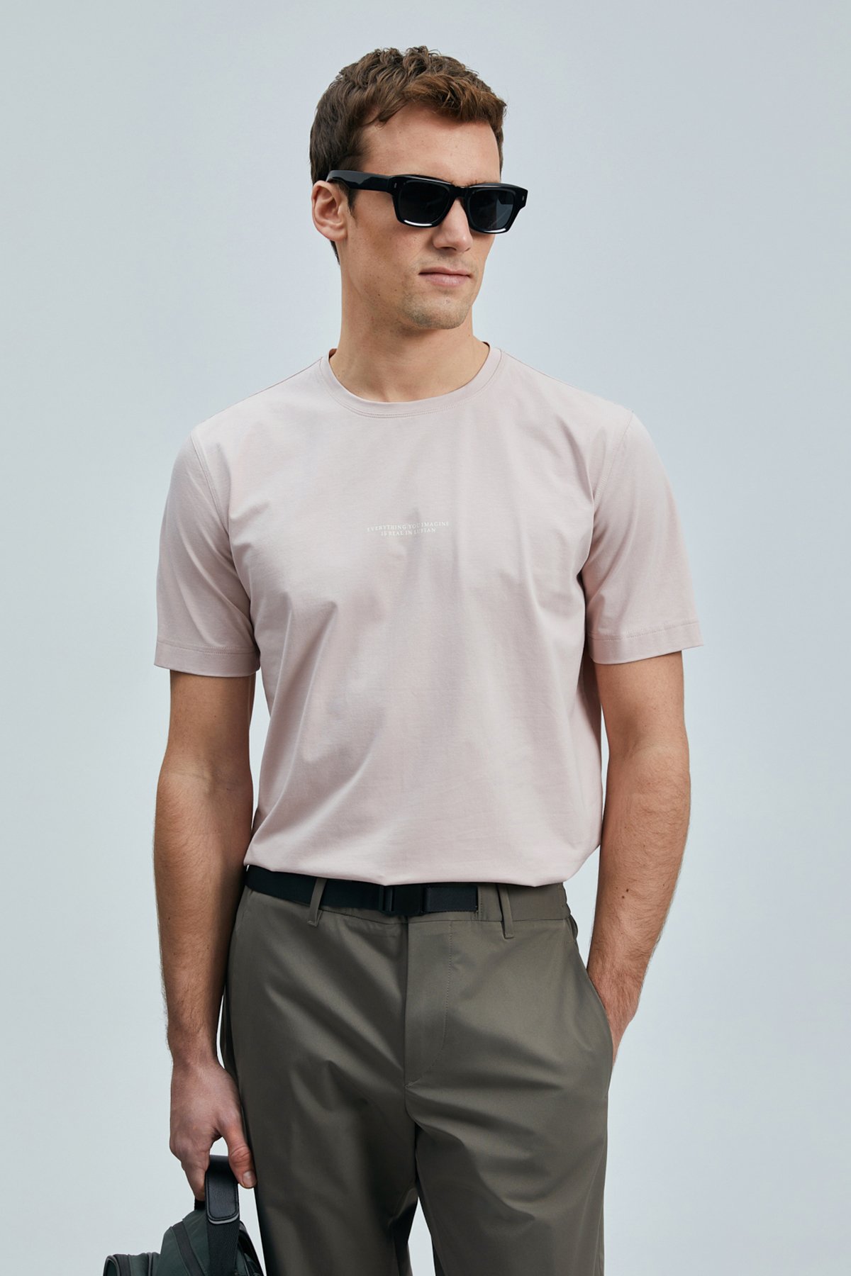 Valor Modern Grafik T- Shirt Pembe - Lufian