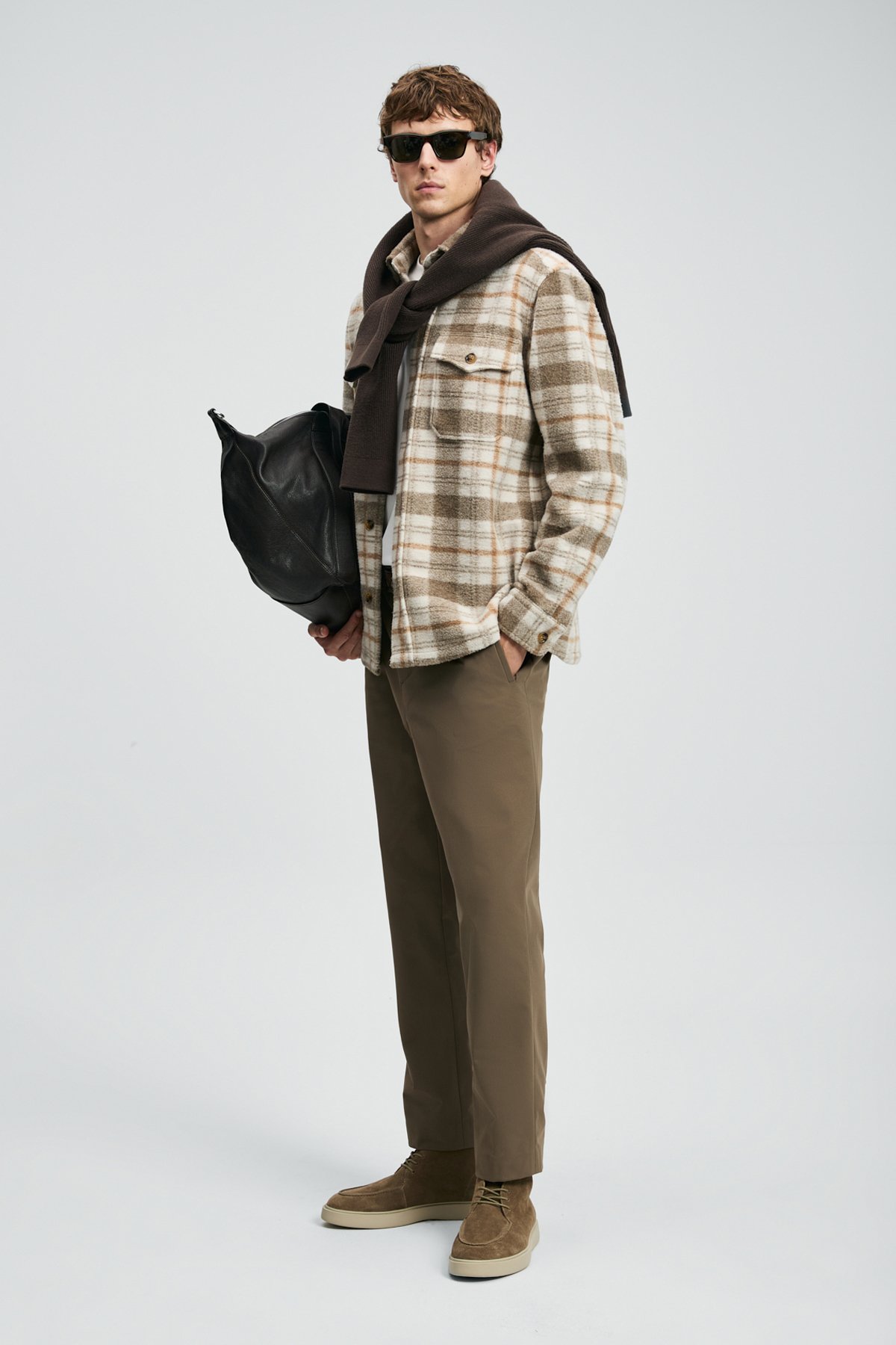 Vardar Erkek Basic Gömlek Regular Fit Bej - Lufian (1)