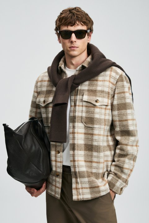 Vardar Erkek Basic Gömlek Regular Fit Bej - Lufian