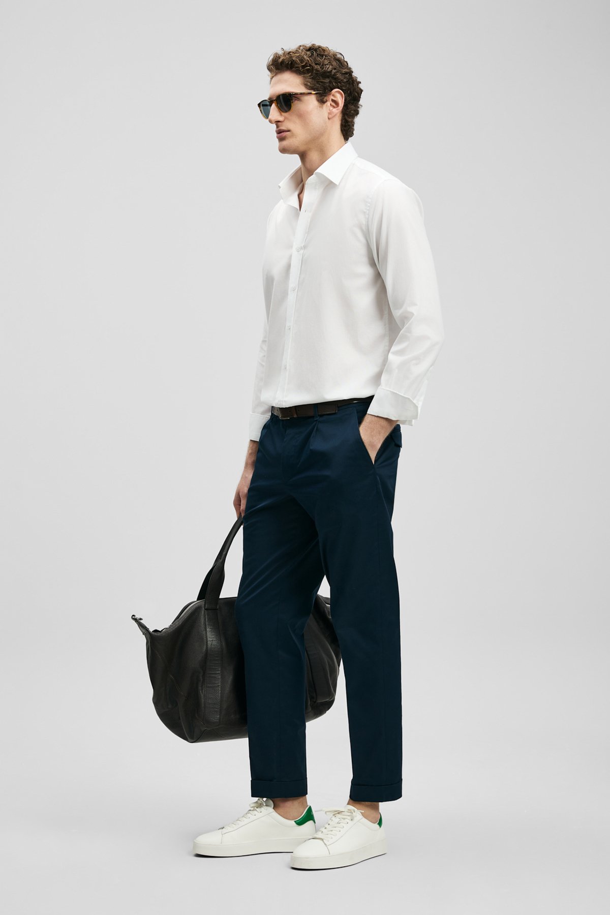 Verder Erkek Basic Gömlek Regular Fit Beyaz - Lufian (1)