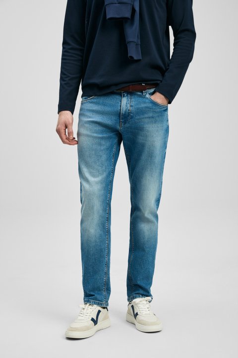 Vernom Smart Jeans Men's Trousers Slim Fit Light Blue - Lufian (1)