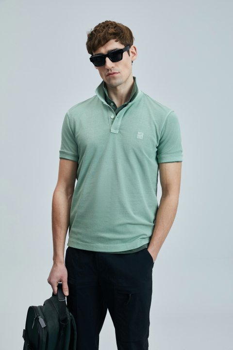 Vernon Smart Erkek Polo Tişört Açık Yeşil - Lufian (1)