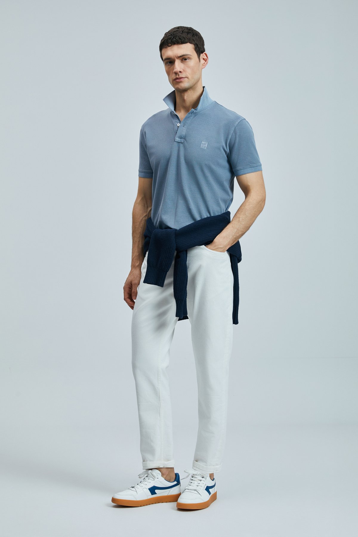 Vernon Smart Erkek Polo Tişört Gri - Lufian (1)