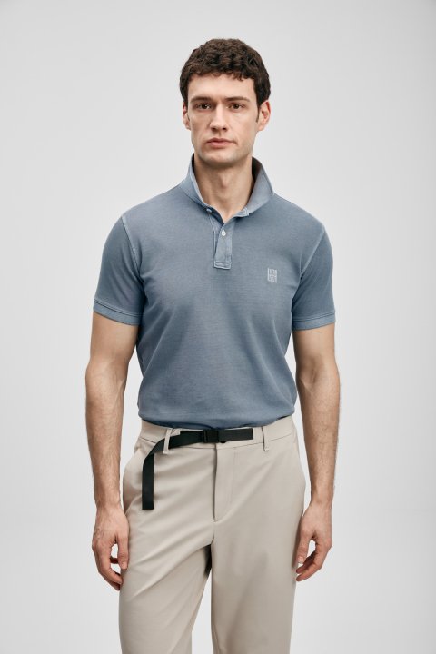 Vernon Smart Erkek Polo Tişört Koyu Gri - LUFIAN