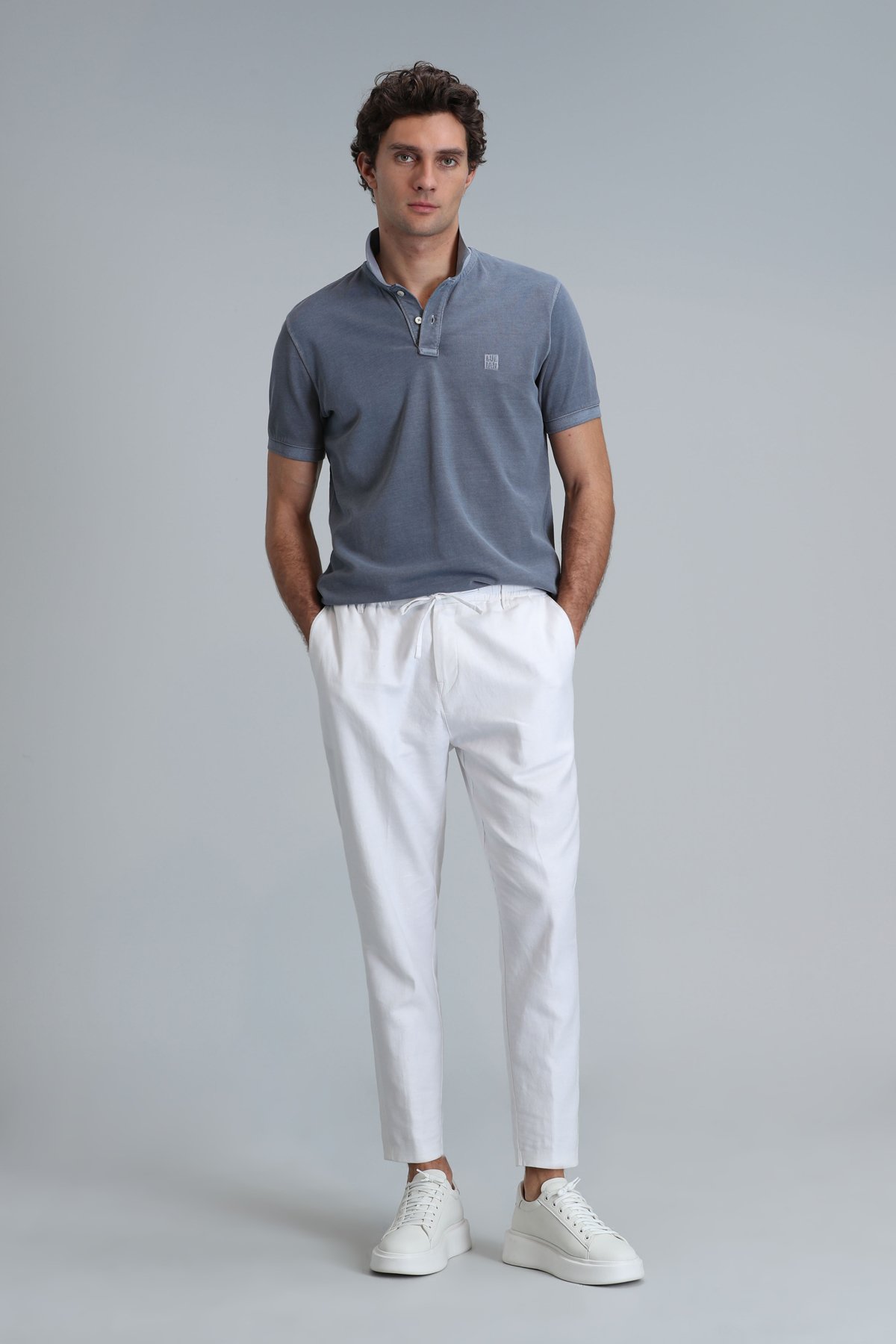 Vernon Smart Erkek Polo Tişört Koyu Gri - Lufian (1)