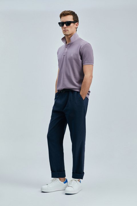 Vernon Smart Erkek Polo Tişört Mor - Lufian (1)