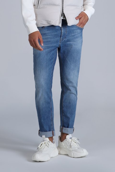 Vernon Smart Jean Erkek Pantolon Slim Fit Mavi - Lufian (1)
