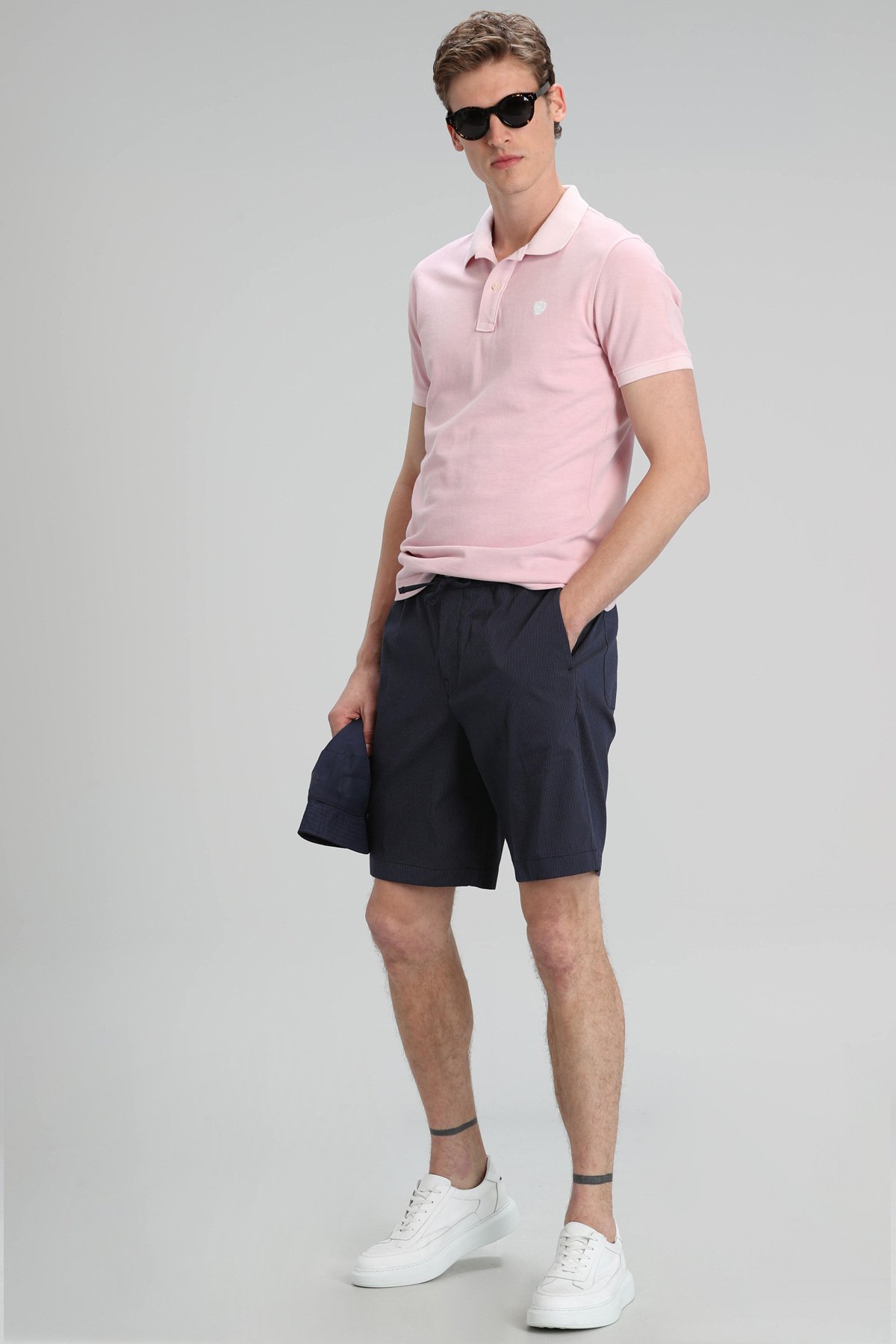 Vernon Spor Polo Erkek Tişört Açık Pembe - Lufian (1)