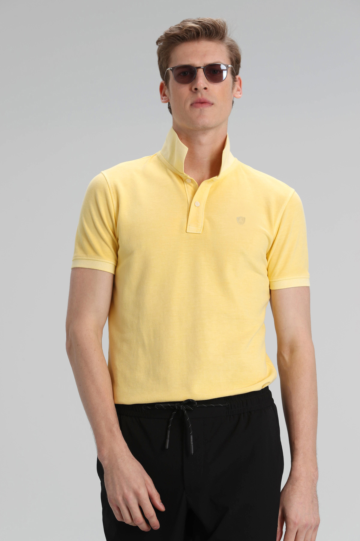 Vernon Spor Polo Erkek Tişört Sarı