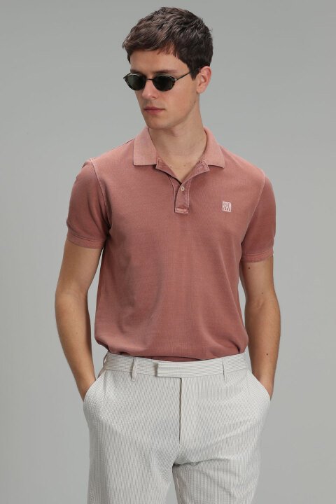 Vernon Sports Polo Yaka Mens T - Shirt Cınnamon - Lufian
