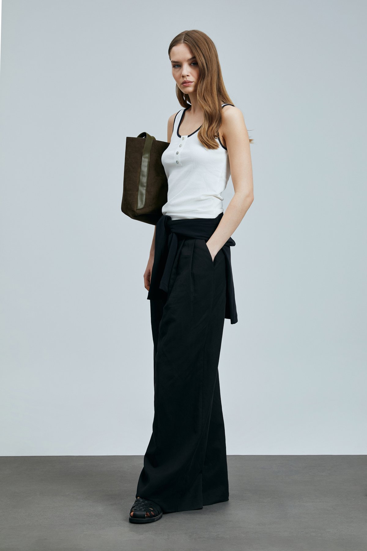 Vıa Kadın Modal Karışımlı T- Shırt Kırık Beyaz - Lufian