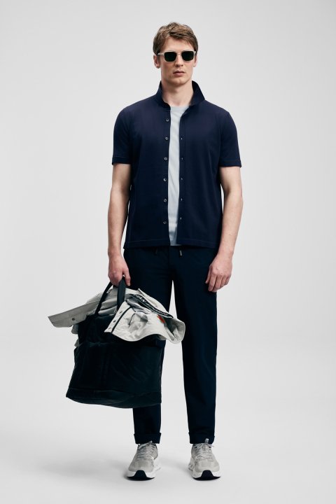 Vıctor Men's Modal Blend Sweater Dark Navy Blue - Lufian (1)
