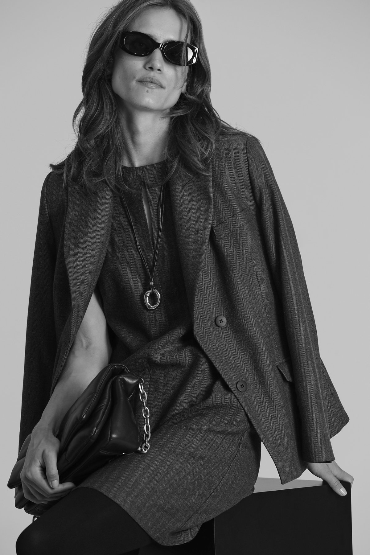 Vıctor Women's Jacket Grey - LUFIAN