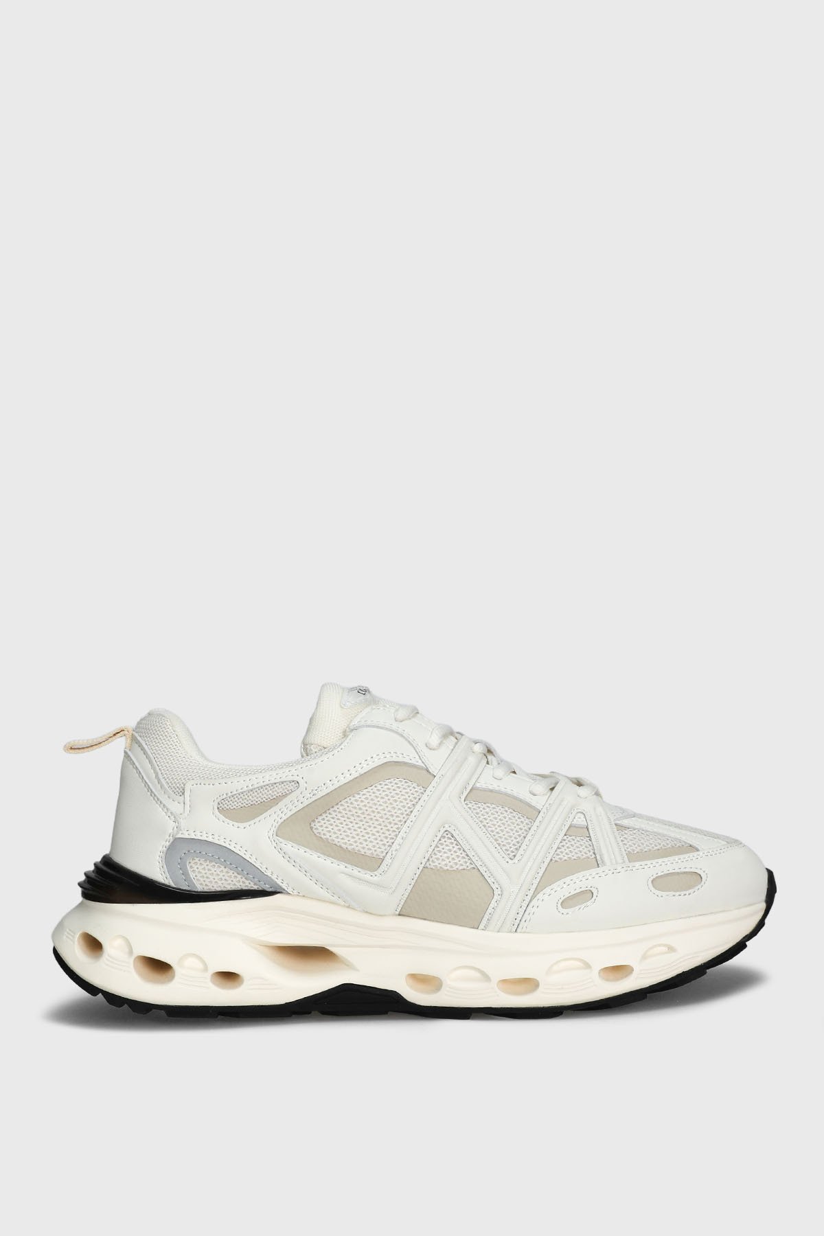 Vlad Erkek Deri Sneaker Ayakkabı Ekru - Lufian