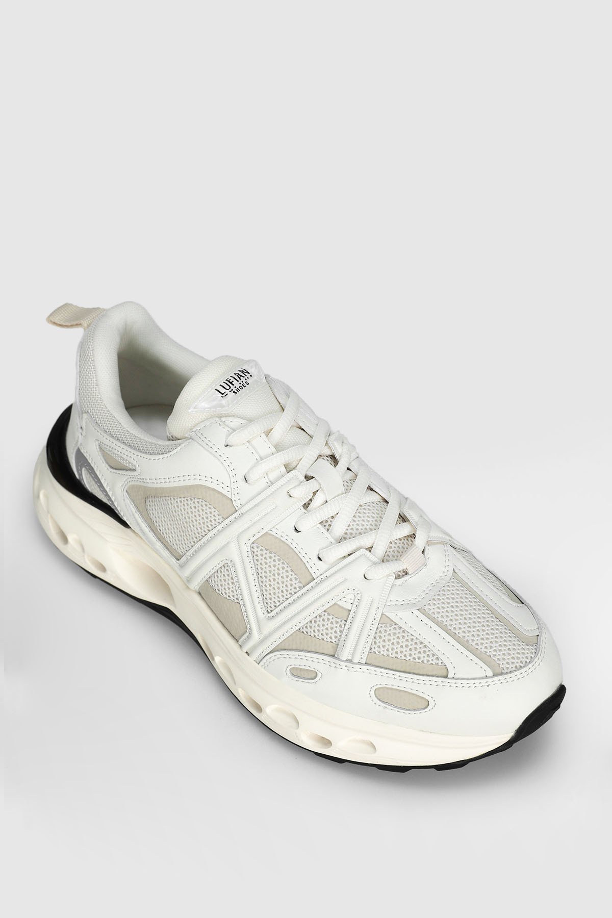 Vlad Erkek Deri Sneaker Ayakkabı Ekru - Lufian (1)