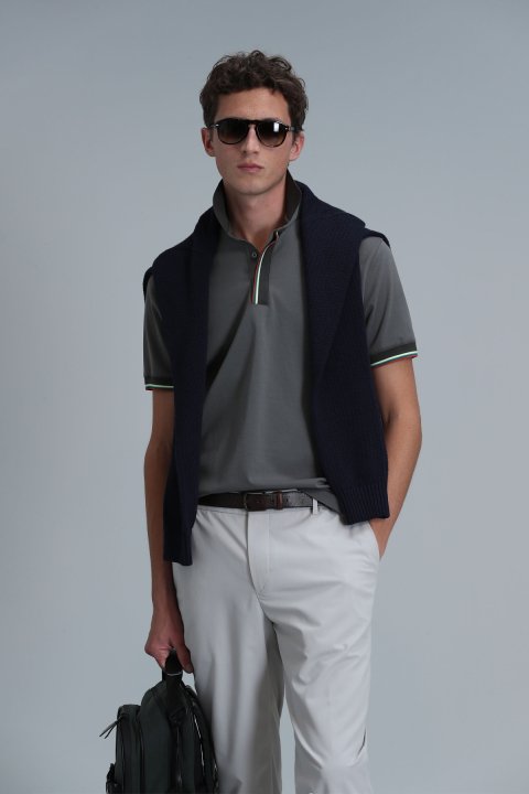 Warm Smart Erkek Polo Tişört Yeşil - Lufian