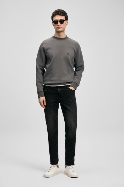 Wılıam Smart Jeans Men's Trousers Slim Fit Anthracite - Lufian