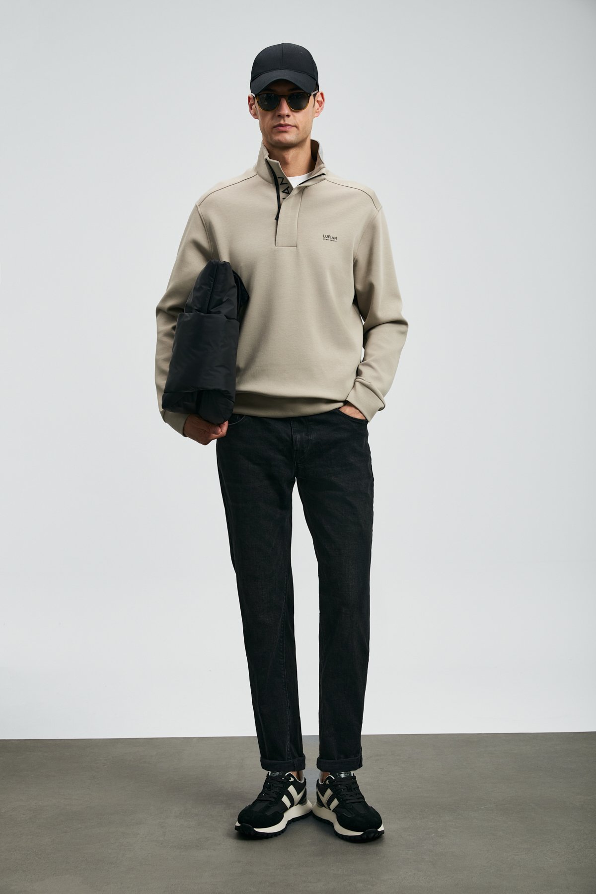 Wıllıam Spor Jean Erkek Pantolon Slim Fit Siyah - Lufian