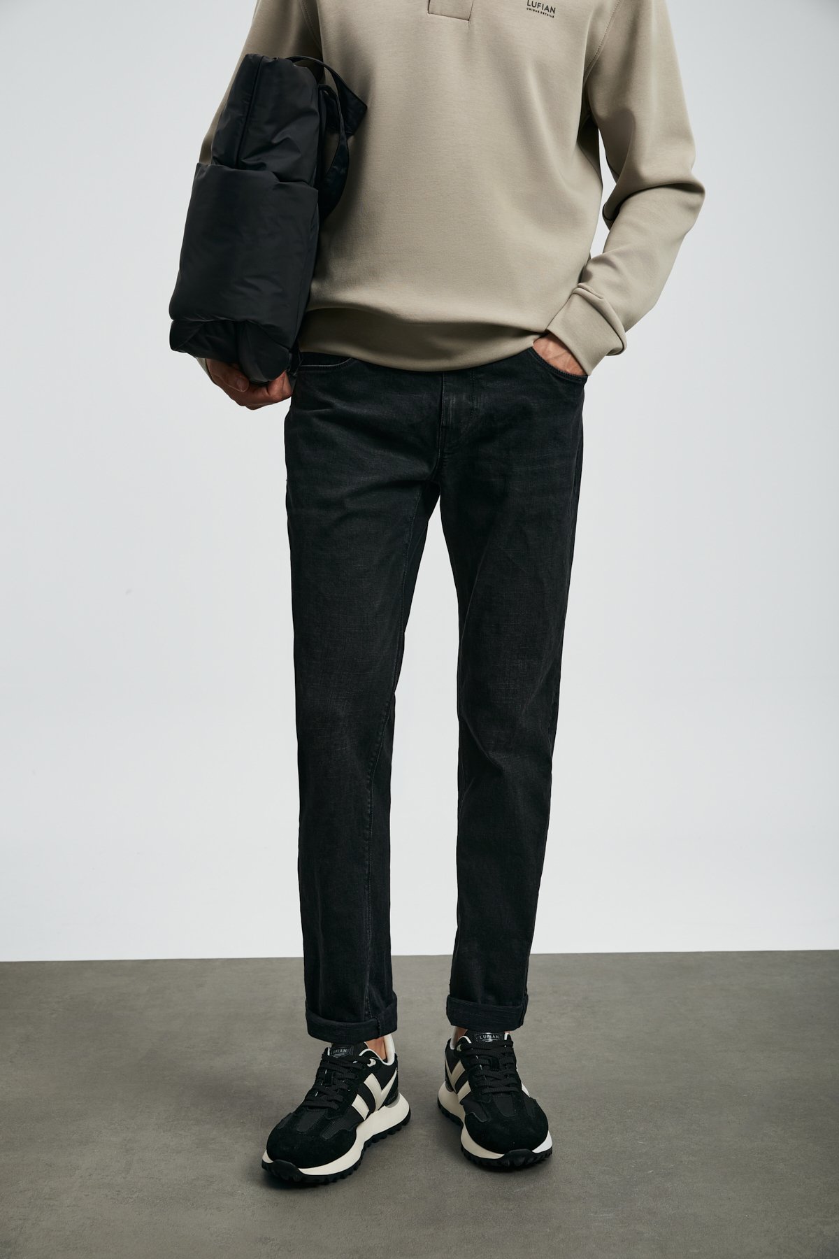 Wıllıam Spor Jean Erkek Pantolon Slim Fit Siyah - Lufian (1)