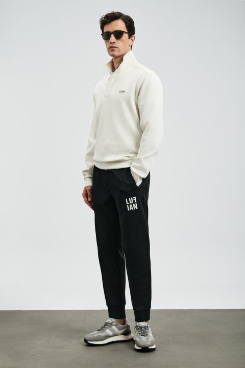 Wonder Erkek Sweatshirt Ekru - Lufian (1)