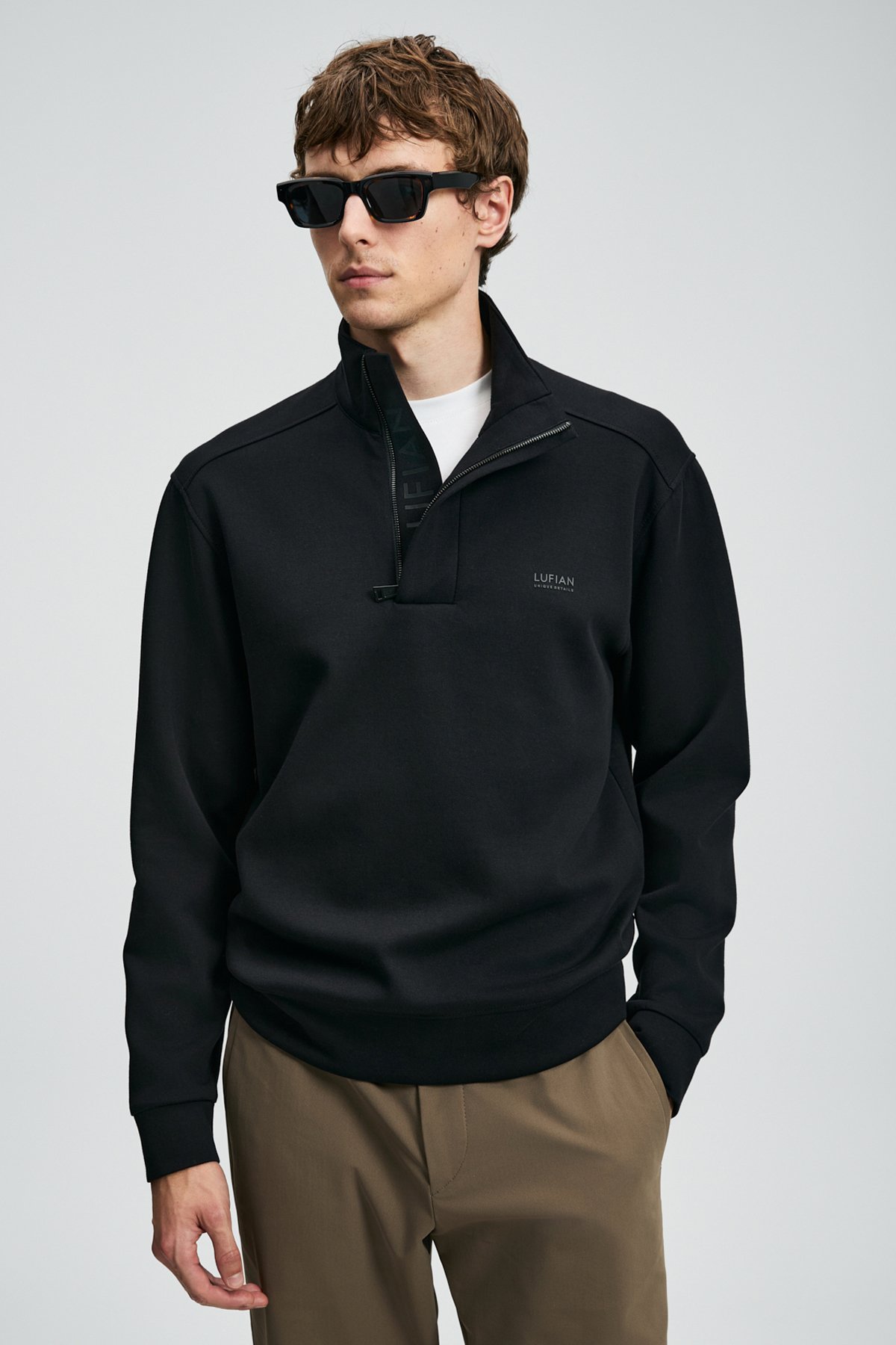 Male Sweatshirt Black - Lufian