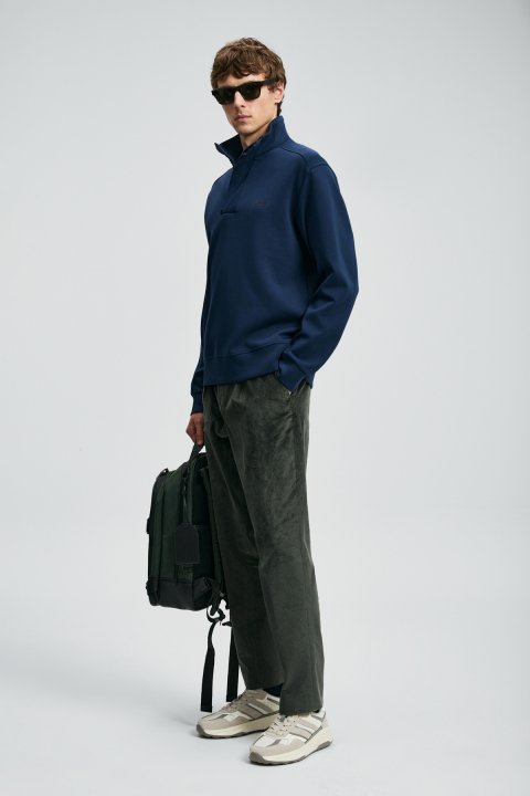 Wonder Men's Sweatshirt Navy Blue - Lufian (1)