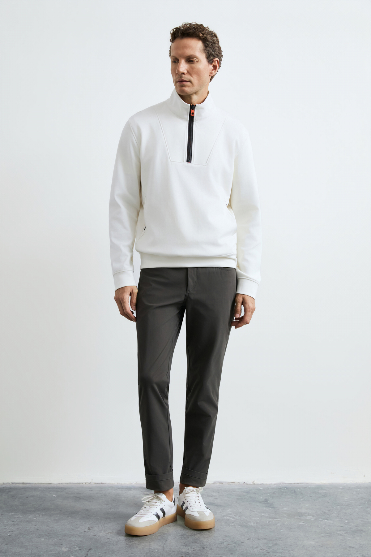 Male Sweatshirt Off Whıte - LUFIAN