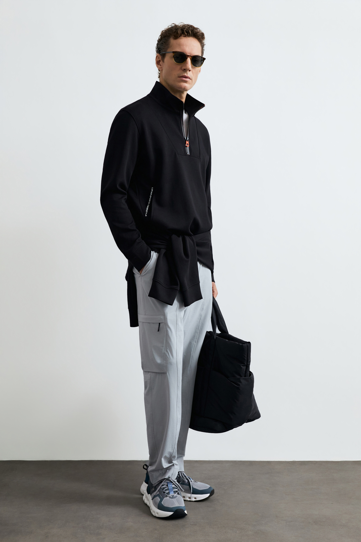 Male Sweatshirt Black - LUFIAN