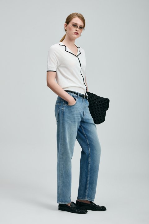 Yoko Women's Sweater Off White - Lufian