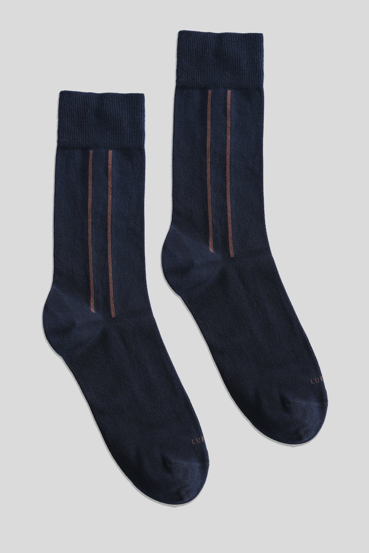 Zac Men's Socks Navy Blue - LUFIAN