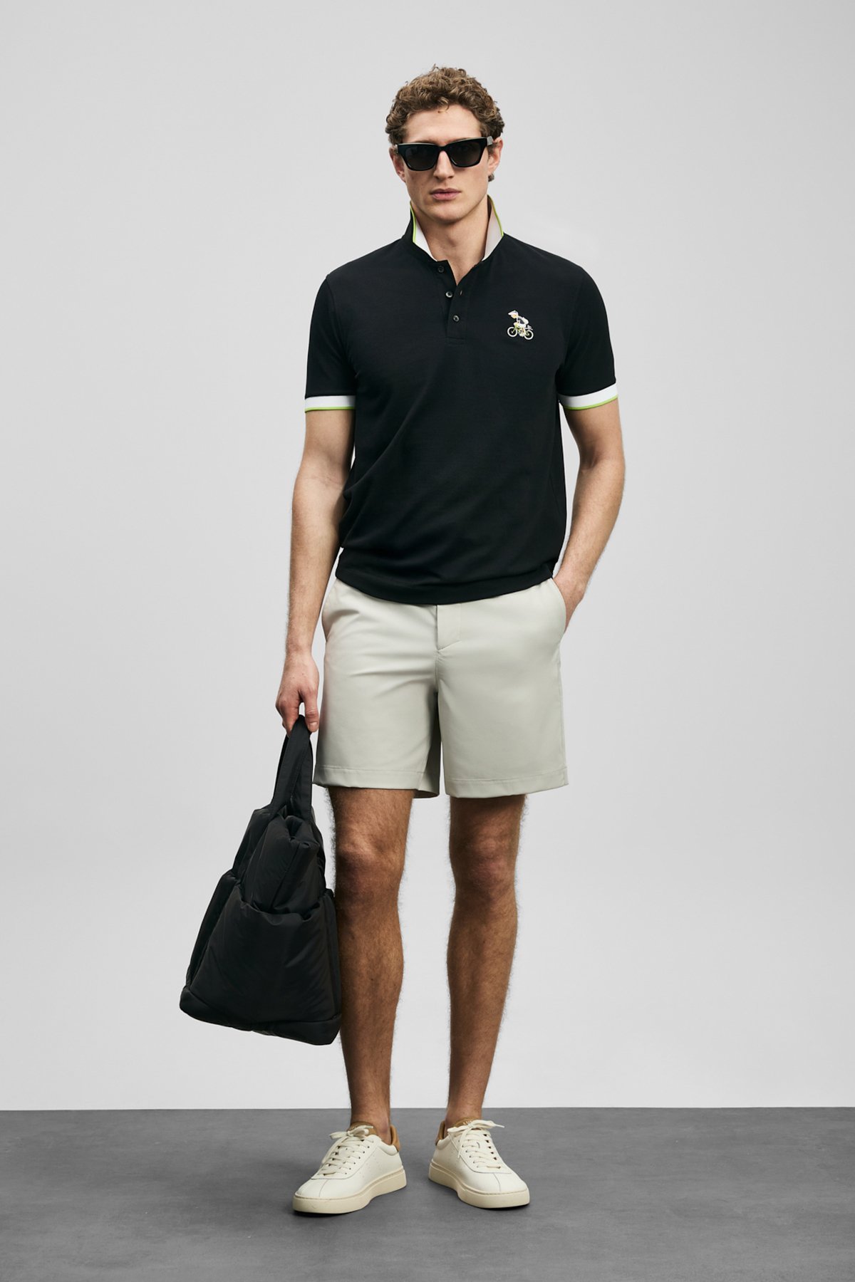 Zane Smart Erkek Polo Tişört Siyah - Lufian (1)