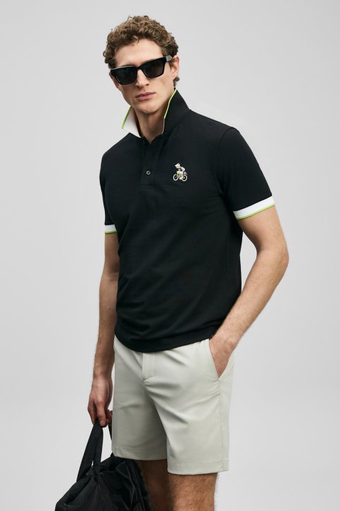 Zane Smart Erkek Polo Tişört Siyah - Lufian