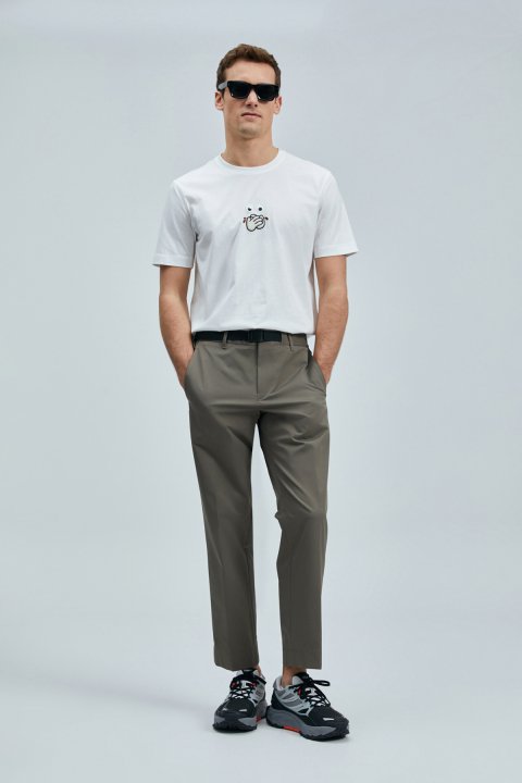 Zany Modern Grafik T- Shirt Beyaz - Lufian (1)