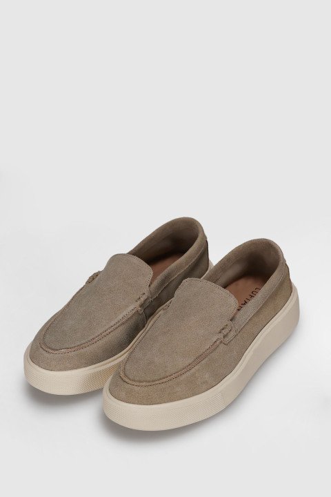 Zayn Erkek Sneaker Ayakkabı Kum - LUFIAN