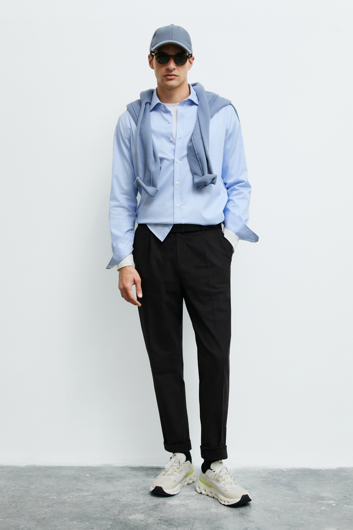 Danıel Men Basic Shirt Regular Fıt Lıght Blue - LUFIAN