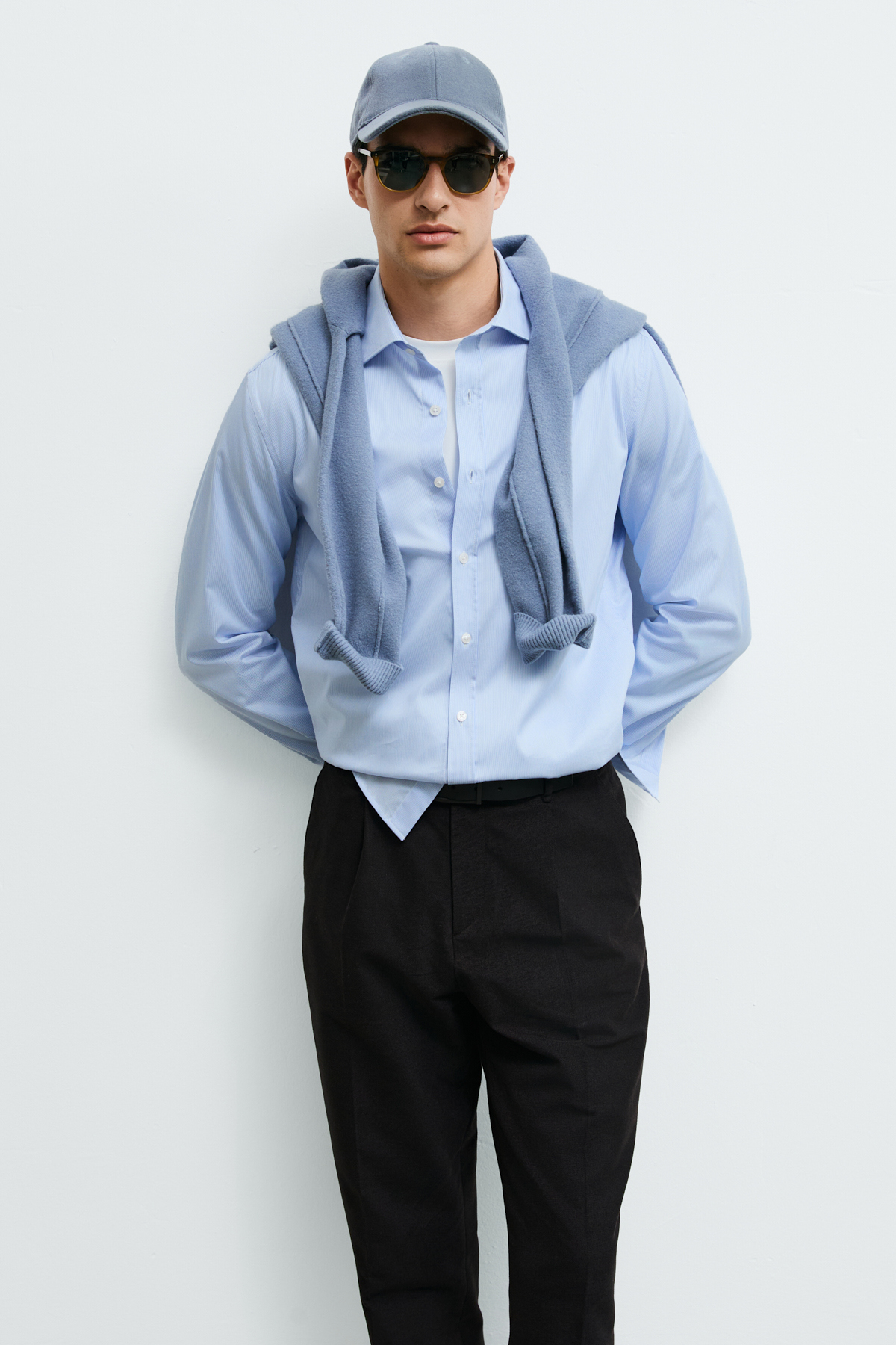 Danıel Men Basic Shirt Regular Fıt Lıght Blue - LUFIAN