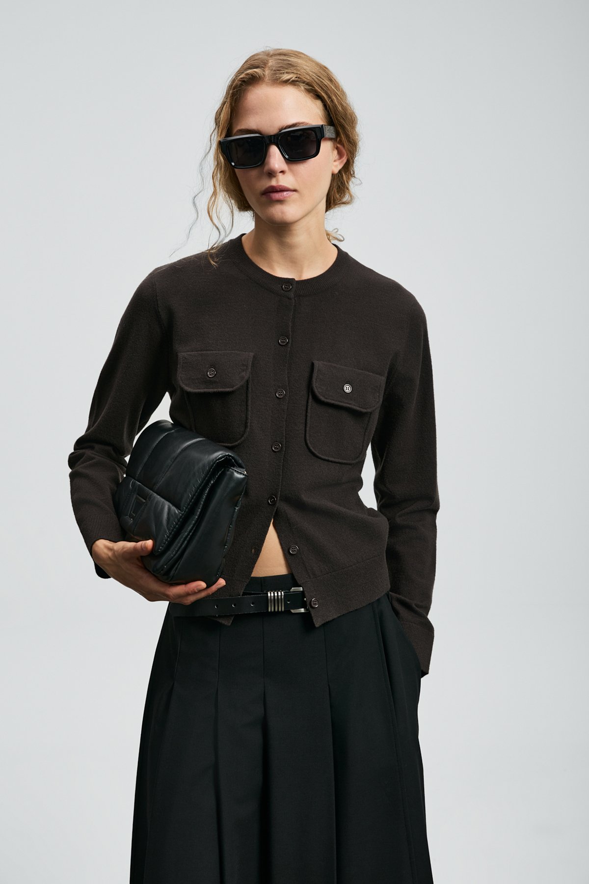 Zendaya Kadın Hırka Kahverengi - Lufian