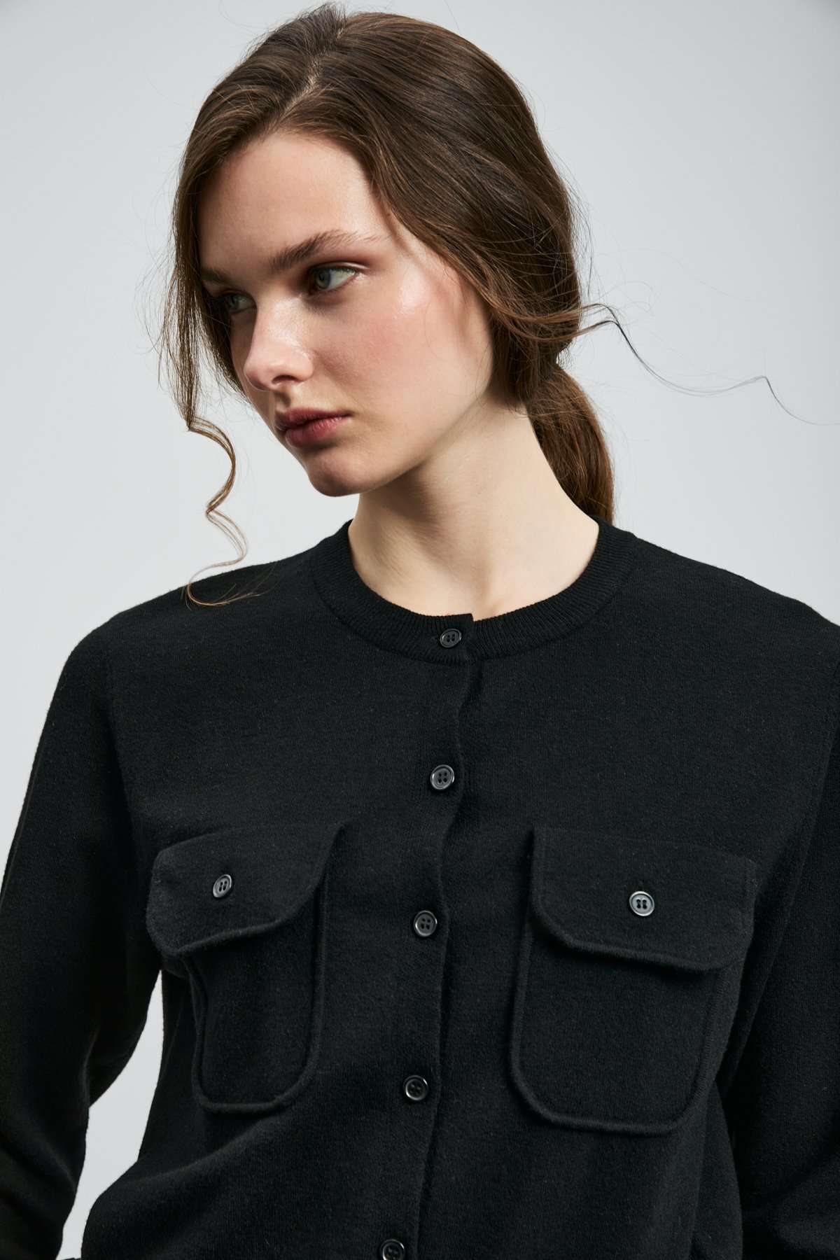 Zendaya Kadın Hırka Siyah - Lufian