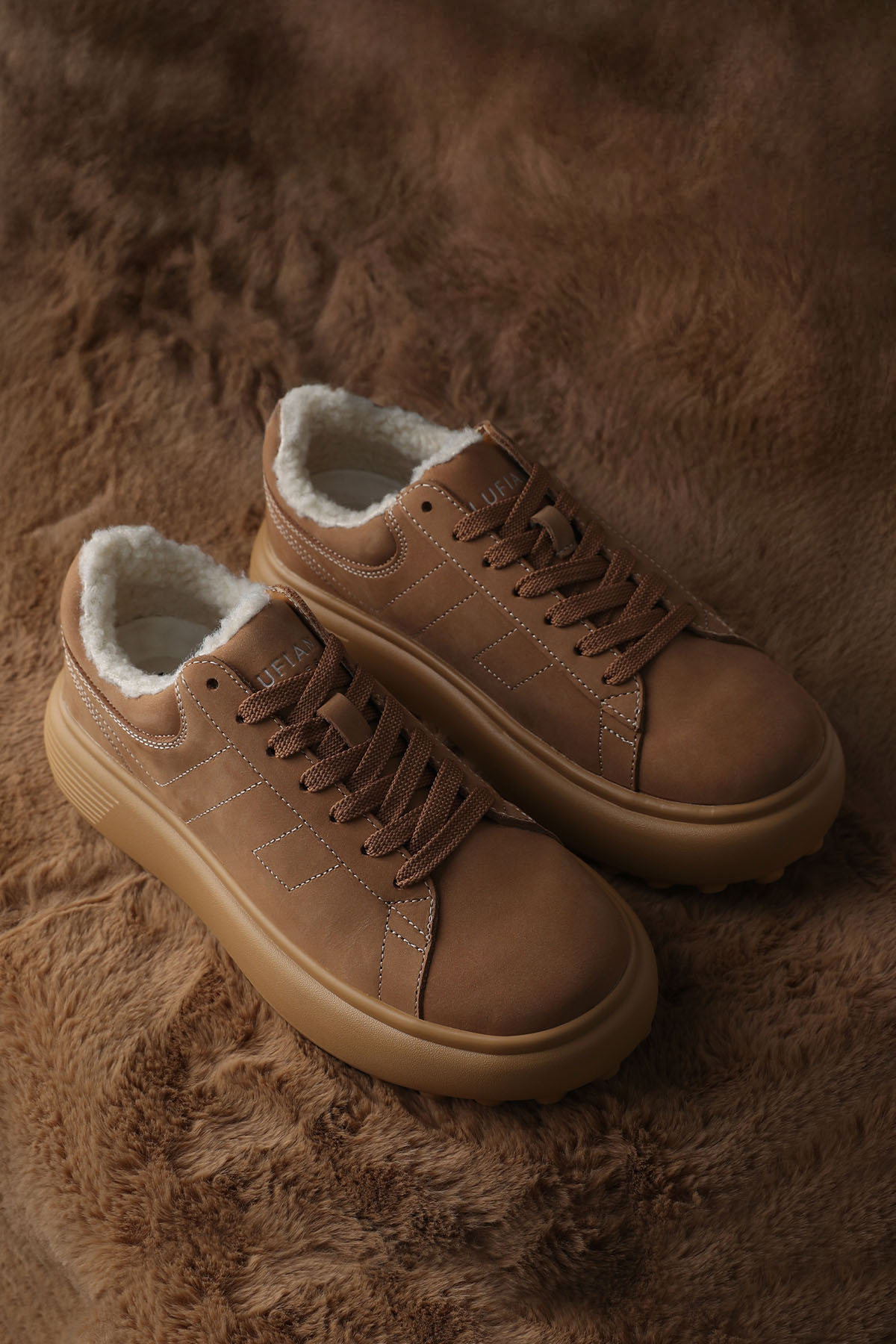 Zenya Kadın Sneaker Ayakkabı Deve Tüyü - Lufian (1)