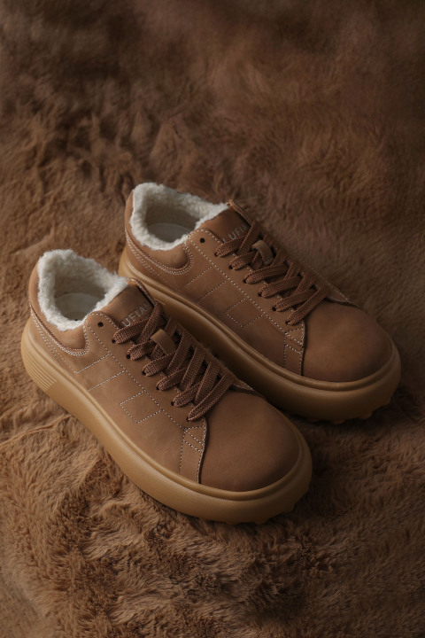 Zenya Kadın Sneaker Ayakkabı Deve Tüyü - LUFIAN (1)