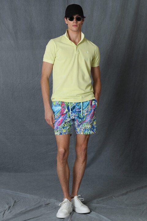 Zoo Erkek Deniz Şortu Mavi - Lufian